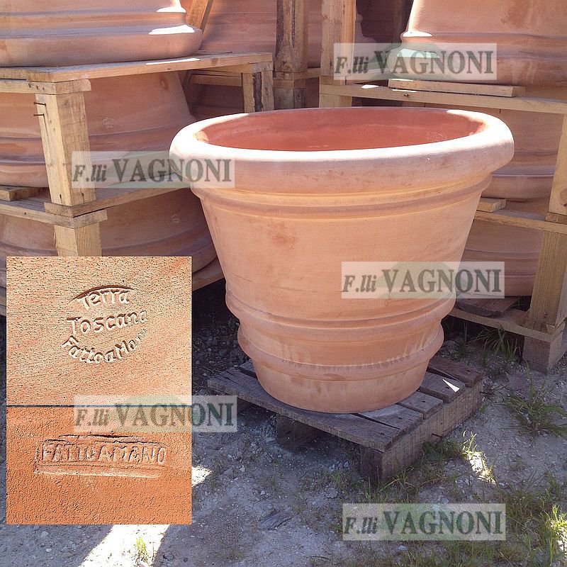 VASO LISCIO CM. 85 IN TERRACOTTA TOSCANA